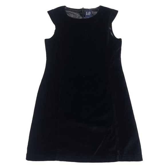 Vintage GAP Kids A-line black velvet jumper - Picture 1 of 8